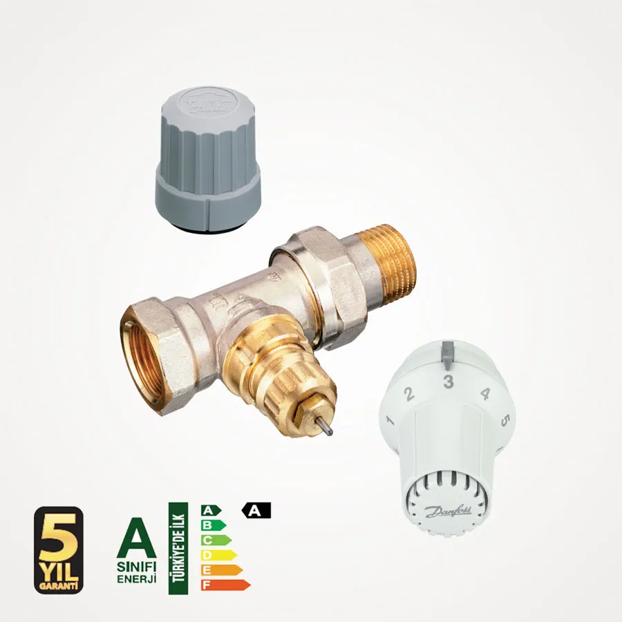 DANFOSS DÜZ TERMOSTATİK VANA - SET
